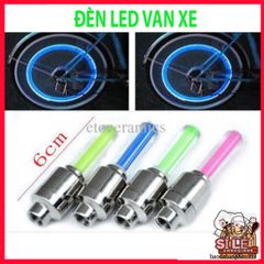 Đèn LED Gắn Van Bánh Xe Đạp, Xe Máy, Ô Tô - Phụ Kiện Chiếu Sáng Tự Động, Chống Nước, An Toàn Trong Điều Kiện Thiếu Sáng