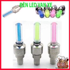 Đèn LED Gắn Van Bánh Xe Đạp, Xe Máy, Ô Tô - Phụ Kiện Chiếu Sáng Tự Động, Chống Nước, An Toàn Trong Điều Kiện Thiếu Sáng