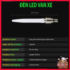 Đèn LED Gắn Van Bánh Xe Đạp, Xe Máy, Ô Tô - Phụ Kiện Chiếu Sáng Tự Động, Chống Nước, An Toàn Trong Điều Kiện Thiếu Sáng