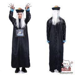 Trang Phục Halloween Xác Sống Dành Cho Người Lớn - Áo Dài Chân, Mũ & Phụ Kiện Cosplay Hóa Trang Dọa Ma
