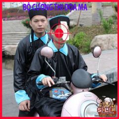 Trang Phục Halloween Xác Sống Dành Cho Người Lớn - Áo Dài Chân, Mũ & Phụ Kiện Cosplay Hóa Trang Dọa Ma