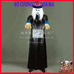 Trang Phục Halloween Xác Sống Dành Cho Người Lớn - Áo Dài Chân, Mũ & Phụ Kiện Cosplay Hóa Trang Dọa Ma