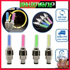 Đèn LED Gắn Van Xe Đạp và Xe Máy DV001 - Phát Sáng Tự Động An Toàn, Trang Trí Nắp Van, Nhiều Màu Sắc Cá Tính