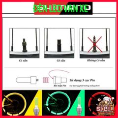 Đèn LED Gắn Van Xe Đạp và Xe Máy DV001 - Phát Sáng Tự Động An Toàn, Trang Trí Nắp Van, Nhiều Màu Sắc Cá Tính