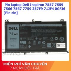 Pin Laptop Dell Inspiron 7557 7559 7566 7567 7759 357F9 - Pin Zin 520507 Hàng Chính Hãng, Chất Lượng Cao