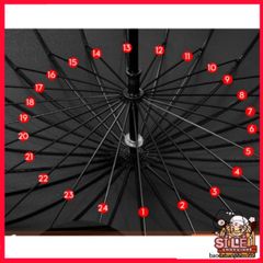 Ô Che Mưa 24 Nan Siêu Bền - Chống UV, Chống Thấm Nước, Dễ Dàng Sử Dụng, An Toàn Mọi Thời Tiết, Phù Hợp Với Tất Cả Lứa Tuổi