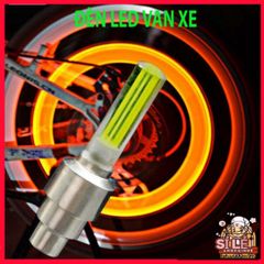 Đèn LED Gắn Van Bánh Xe Đạp và Ô Tô - Phát Sáng An Toàn Ban Đêm, Thiết Kế Độc Đáo, Nhiều Màu Sắc Thú Vị