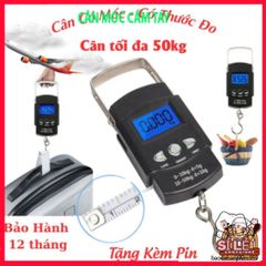 Cân Điện Tử Xách Tay Mini 50kg Có Móc Treo và Thước Đo - Tiện Lợi Cho Du Lịch và Mua Sắm Hàng Hóa