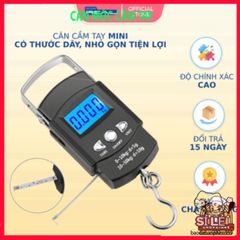 Cân Điện Tử Xách Tay Mini 50kg Có Móc Treo và Thước Đo - Tiện Lợi Cho Du Lịch và Mua Sắm Hàng Hóa