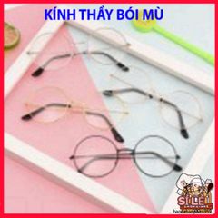 Kính Tròn Gọng Kim Loại Không Độ - Phụ Kiện Thời Trang Nữ Đen Vàng Bạc - Cá Tính, Hiện Đại, Phong Cách Trẻ Trung