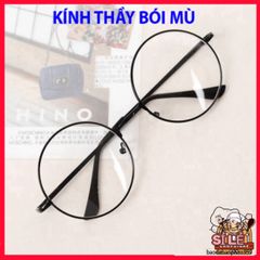 Kính Tròn Gọng Kim Loại Không Độ - Phụ Kiện Thời Trang Nữ Đen Vàng Bạc - Cá Tính, Hiện Đại, Phong Cách Trẻ Trung