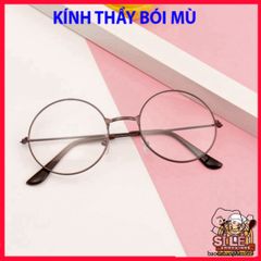 Kính Tròn Gọng Kim Loại Không Độ - Phụ Kiện Thời Trang Nữ Đen Vàng Bạc - Cá Tính, Hiện Đại, Phong Cách Trẻ Trung