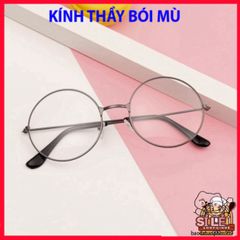 Kính Tròn Gọng Kim Loại Không Độ - Phụ Kiện Thời Trang Nữ Đen Vàng Bạc - Cá Tính, Hiện Đại, Phong Cách Trẻ Trung