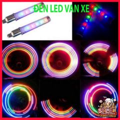 Đèn LED Gắn Van Bánh Xe Đạp, Xe Máy, Ô Tô - 5 Bóng LED Phát Sáng Rực Rỡ, Trang Trí Xe Đầy Màu Sắc, Dễ Dàng Lắp Đặt