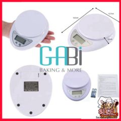 Cân Điện Tử B05 Chính Xác - Thiết Bị Tiện Ích Cho Nhà Bếp và Làm Bánh, Đo Trọng Lượng Từ 1g Đến 5kg, Dễ Dàng Sử Dụng
