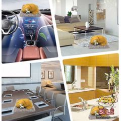 Chó Bông Dễ Thương với Than Hoạt Tính (Size 20-28cm) - Khử Mùi Hiệu Quả Cho Xe Hơi - Đồ Chơi Thú Cưng Đáng Yêu