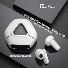 Tai Nghe Bluetooth Gaming MaxSpect SoundCore TWS - Âm Thanh 9D, Kết Nối V5.2 Không Độ Trễ, Cáp Sạc TypeC