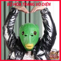 Mặt Nạ Cá Da Xanh Silicon Vui Nhộn - Phụ Kiện Cosplay Độc Đáo Cho Tiệc Hóa Trang, Halloween, Giáng Sinh