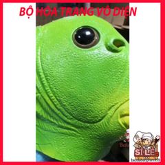 Mặt Nạ Cá Da Xanh Silicon Vui Nhộn - Phụ Kiện Cosplay Độc Đáo Cho Tiệc Hóa Trang, Halloween, Giáng Sinh