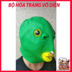 Mặt Nạ Cá Da Xanh Silicon Vui Nhộn - Phụ Kiện Cosplay Độc Đáo Cho Tiệc Hóa Trang, Halloween, Giáng Sinh