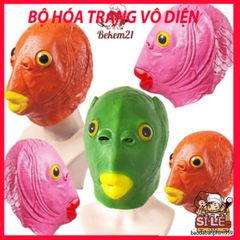Mặt Nạ Cá Da Xanh Silicon Vui Nhộn - Phụ Kiện Cosplay Độc Đáo Cho Tiệc Hóa Trang, Halloween, Giáng Sinh