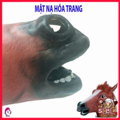 Mặt Nạ Latex Hình Ngựa Dành Cho Halloween - Phong Cách Hóa Trang Ngựa Nâu, Đen, Trắng, Độc Đáo và Thú Vị