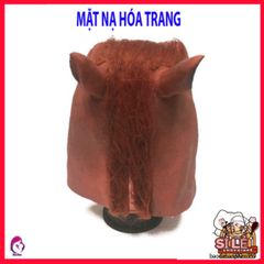 Mặt Nạ Latex Hình Ngựa Dành Cho Halloween - Phong Cách Hóa Trang Ngựa Nâu, Đen, Trắng, Độc Đáo và Thú Vị