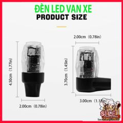 Đèn Van Phát Sáng SEAMETAL 4 Chiếc - Đèn LED Đa Năng Cho Lốp Ô Tô, Xe Máy, Xe Đạp Với Nhiều Màu Sắc Bền Bỉ Và Thời Trang