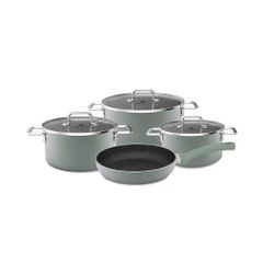 Bộ Nồi Nhôm Chống Dính Elmich EL2355311MN 4 Món (16, 20, 24 cm & Chảo 26 cm) - An Toàn, Dễ Dùng Trên Mọi Loại Bếp