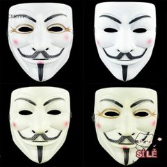 Mặt Nạ V for Vendetta cho Người Lớn - Phụ Kiện Hóa Trang Halloween, Cosplay Độc Đáo, Biểu Tượng Nổi Loạn