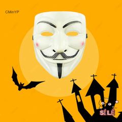 Mặt Nạ V for Vendetta cho Người Lớn - Phụ Kiện Hóa Trang Halloween, Cosplay Độc Đáo, Biểu Tượng Nổi Loạn