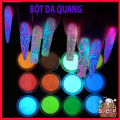Bột Sơn Móng Tay Phát Quang Dạ Quang Lấp Lánh - Màu Neon Rực Rỡ Tỏa Sáng Trong Bóng Tối - Sáng Tạo Nghệ Thuật Làm Móng
