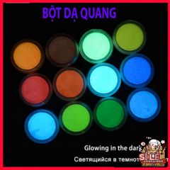 Bột Sơn Móng Tay Phát Quang Dạ Quang Lấp Lánh - Màu Neon Rực Rỡ Tỏa Sáng Trong Bóng Tối - Sáng Tạo Nghệ Thuật Làm Móng