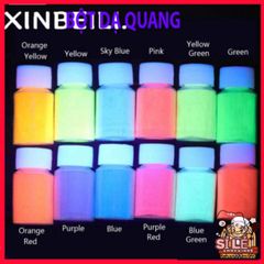 Bộ Bột Nhuộm Nhựa Phát Sáng Trong Bóng Tối 12 Màu - Trang Sức Nghệ Thuật Độc Đáo Cho Halloween và Tiệc Tùng