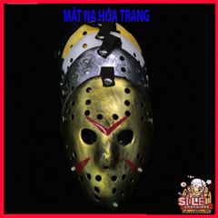 Mặt Nạ Hóa Trang Jason - Phụ Kiện Halloween Kinh Dị Độc Đáo cho Bữa Tiệc - Chất Liệu Nhựa Bền Bỉ, Thoải Mái, Phù Hợp Tất Cả Kích Cỡ