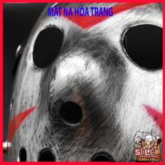 Mặt Nạ Hóa Trang Jason - Phụ Kiện Halloween Kinh Dị Độc Đáo cho Bữa Tiệc - Chất Liệu Nhựa Bền Bỉ, Thoải Mái, Phù Hợp Tất Cả Kích Cỡ