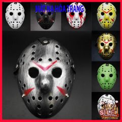 Mặt Nạ Hóa Trang Jason - Phụ Kiện Halloween Kinh Dị Độc Đáo cho Bữa Tiệc - Chất Liệu Nhựa Bền Bỉ, Thoải Mái, Phù Hợp Tất Cả Kích Cỡ