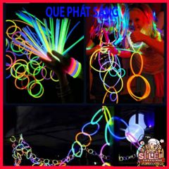 Hộp 100 Que Phát Sáng Dạ Quang Đa Màu - Lightstick Thắp Sáng Tiệc Tùng, Hoạt Động Ngoài Trời, Đầu Nối Linh Hoạt cho Trẻ Em và Gia Đình