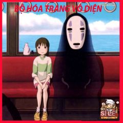 Bộ Hóa Thân Áo Choàng Đen và Mặt Nạ Vô Diện VBJ80 - Trang Phục Nhập Vai Spirited Away Cho Người Lớn và Trẻ Em