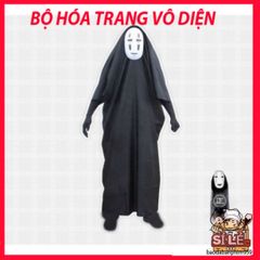Bộ Hóa Thân Áo Choàng Đen và Mặt Nạ Vô Diện VBJ80 - Trang Phục Nhập Vai Spirited Away Cho Người Lớn và Trẻ Em