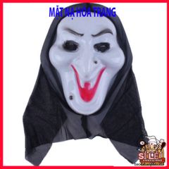 Mặt Nạ Đen Scream - Phụ Kiện Halloween Độc Đáo, Hóa Trang Nhân Vật Ma Quái, Kính Đen Thời Trang Cho Tiệc Hóa Trang