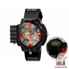 Đồng Hồ Đeo Tay Thám Tử Conan - Edogawa Conan Có Chức Năng Bắn Laser Cho Trẻ Em, Phụ Kiện Thời Trang Manga Hấp Dẫn