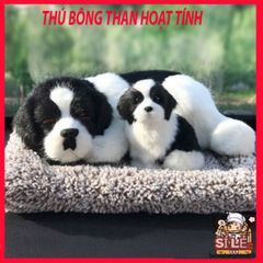 Thú Bông Hút Mùi Ô Tô Hình Chó Mèo - Đồ Trang Trí Xe Hơi Dễ Thương Với Lõi Than Hoạt Tính Khử Mùi, Lọc Không Khí 28x20cm
