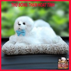 Thú Bông Hút Mùi Ô Tô Hình Chó Mèo - Đồ Trang Trí Xe Hơi Dễ Thương Với Lõi Than Hoạt Tính Khử Mùi, Lọc Không Khí 28x20cm
