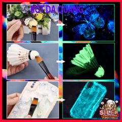 Bột màu Dạ quang siêu sáng 10g - 12 màu sắc rực rỡ, phát sáng mạnh mẽ trong bóng tối, trang trí sáng tạo cho không gian sống.