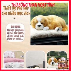 Thú Bông Khử Mùi Than Hoạt Tính Hình Chó Mèo Gấu Sói - Trang Trí Ô Tô Đáng Yêu, Giải Pháp Sống Trong Lành Cho PET