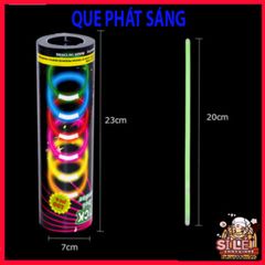 Bộ 20-100 Que Thắp Sáng Dạ Quang - Đầu Nối Vòng Tay Nhiều Màu Sắc Cho Tiệc Đêm và Hoạt Động Giải Trí