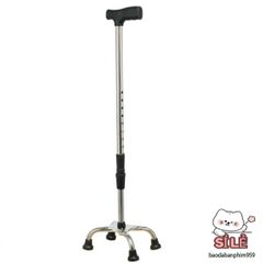 Gậy Chống 4 Chân Lucass B-924 - Thiết Bị Hỗ Trợ Đi Lại An Toàn Cho Người Cao Tuổi - Điều Chỉnh Chiều Cao Dễ Dàng