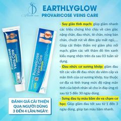 Kem Dưỡng Da Chân Giảm Đau Provaricose Veins Care 65g - Hỗ Trợ Giảm Sưng Viêm Tĩnh Mạch và Đau Khớp từ Earthlyglow