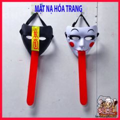 Mặt nạ MA Zombie lưỡi dài đỏ - Hóa trang Halloween, trang phục lễ hội, hoàn hảo cho video TikTok và sự kiện thú vị